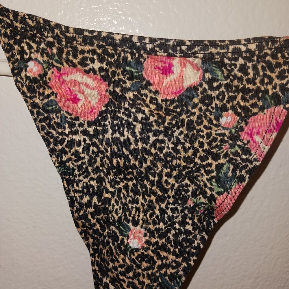 LEOPARD THONG
